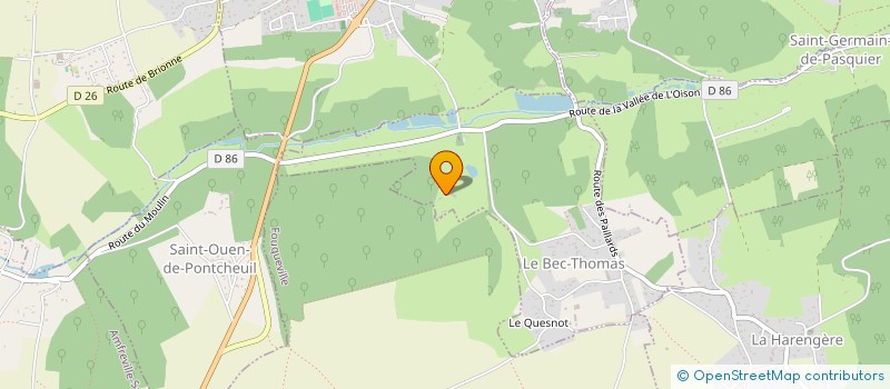 localisation de l'entreprise SCI 25 AVENUE DES CYSTES  LE BEC-THOMAS