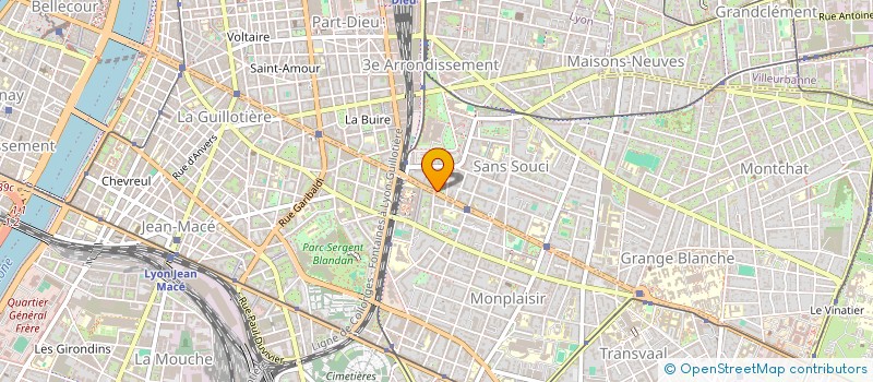 localisation de l'entreprise SCI 25 COURS ALBERT THOMAS  LYON