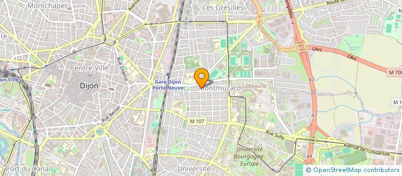 localisation de l'entreprise SCI 25 GRANDE RUE à DIJON