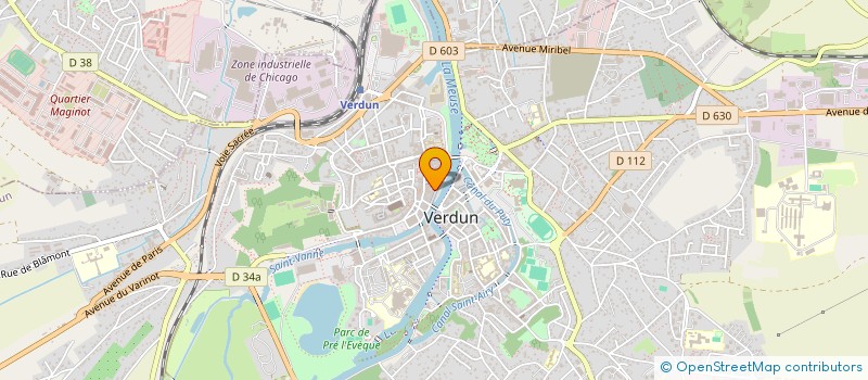 localisation de l'entreprise SCI 25 QUAI DE LONDRES à VERDUN