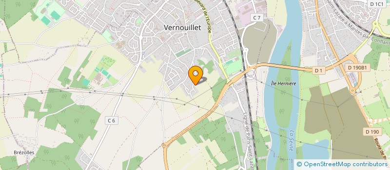 localisation de l'entreprise SCI 25 RC  VERNOUILLET