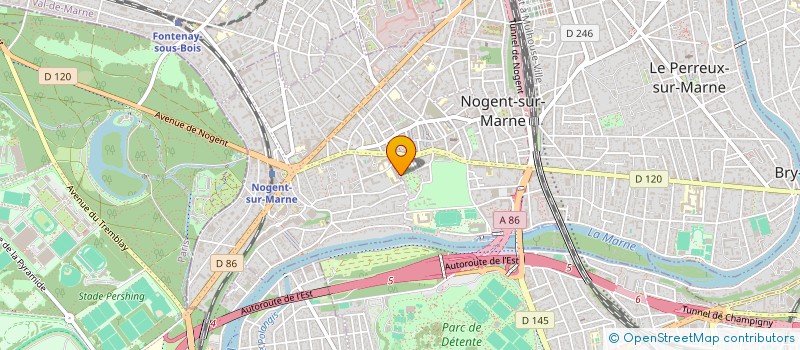 localisation de l'entreprise SCI 25 RTE VAUGIRARD A MEUDON à NOGENT-SUR-MARNE