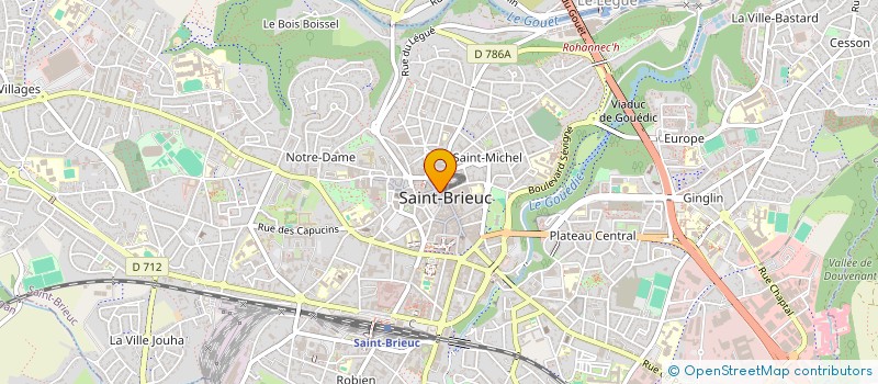localisation de l'entreprise SCI 25 RUE CHARBONNERIE à SAINT-BRIEUC