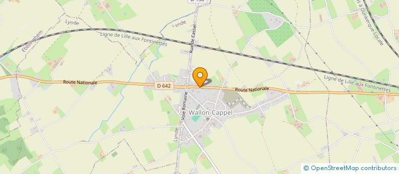 localisation de l'entreprise SCI 25 RUE DE CALAIS à WALLON-CAPPEL