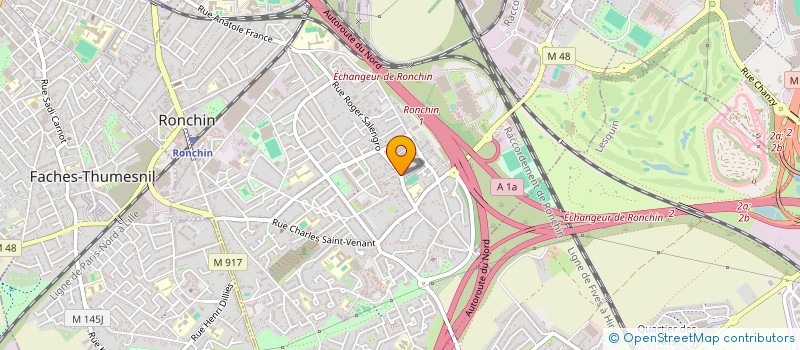 localisation de l'entreprise SCI 25 RUE DE GAND  RONCHIN