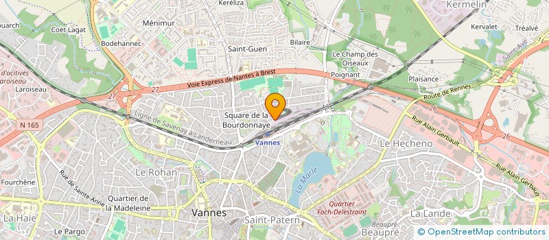 localisation de l'entreprise SCI 25 RUE DE STRASBOURG à VANNES