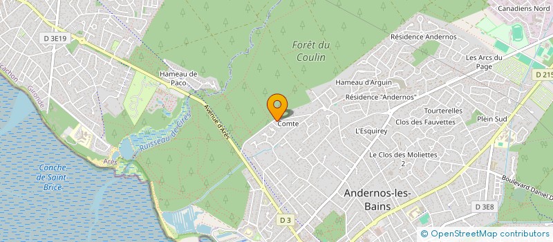 localisation de l'entreprise SCI 25 RUE DES ECOLES A & B  ANDERNOS-LES-BAINS