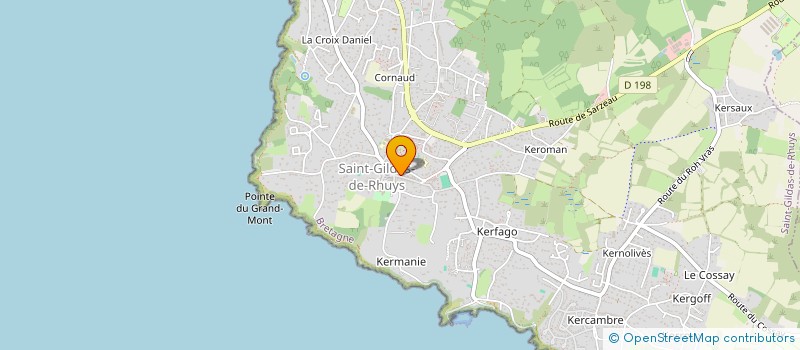 localisation de l'entreprise SCI 25 RUE DU GENERAL DE GAULLE  SAINT-GILDAS-DE-RHUYS