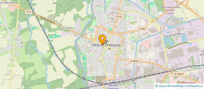 localisation de l'entreprise SCI 25 RUE DU PONT à VITRY-LE-FRANCOIS