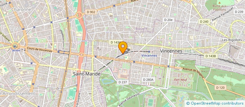 localisation de l'entreprise SCI 25 RUE LAVOISIER à VINCENNES