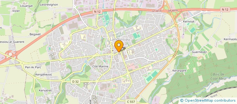 localisation de l'entreprise SCI 25 RUE PASTEUR  LANDIVISIAU