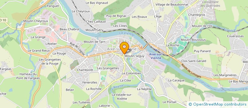 localisation de l'entreprise SCI 25 RUE SADI CARNOT à AIXE-SUR-VIENNE