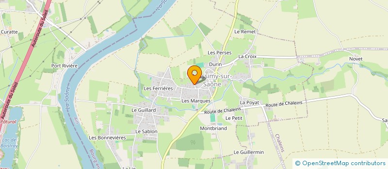 localisation de l'entreprise SCI 2548  MESSIMY-SUR-SAONE