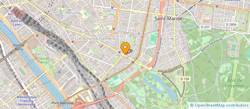 localisation de l'entreprise SCI 257 DAUMESNIL  PARIS