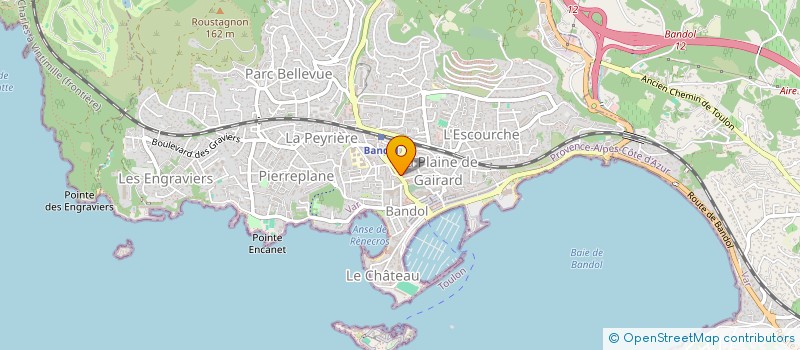 localisation de l'entreprise SCI 258  BANDOL