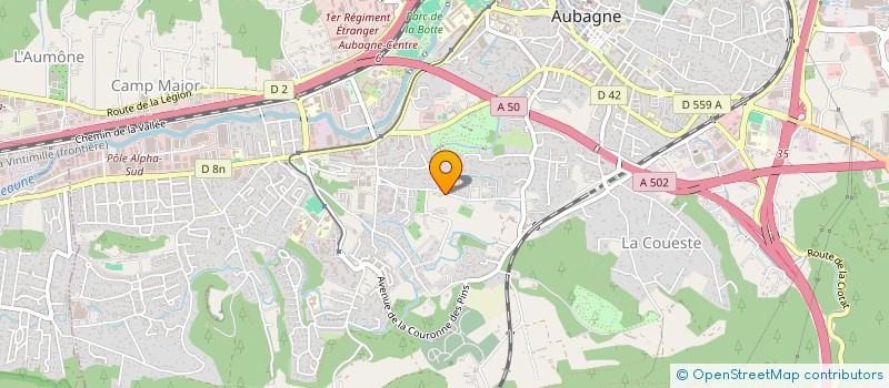 localisation de l'entreprise SCI 26 à AUBAGNE