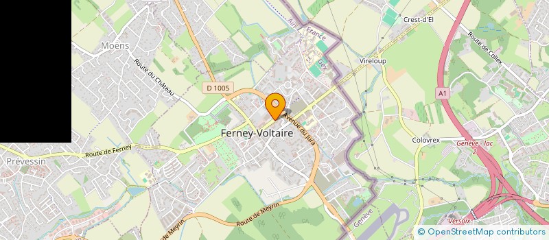 localisation de l'entreprise SCI 26 AV VOLTAIRE à FERNEY-VOLTAIRE