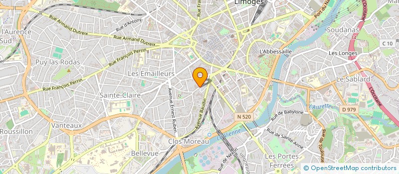 localisation de l'entreprise SCI 26 BIS RUE F. BUISSON à LIMOGES