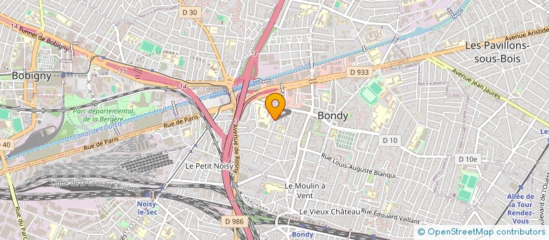 localisation de l'entreprise SCI 26 DU BREUIL  BONDY