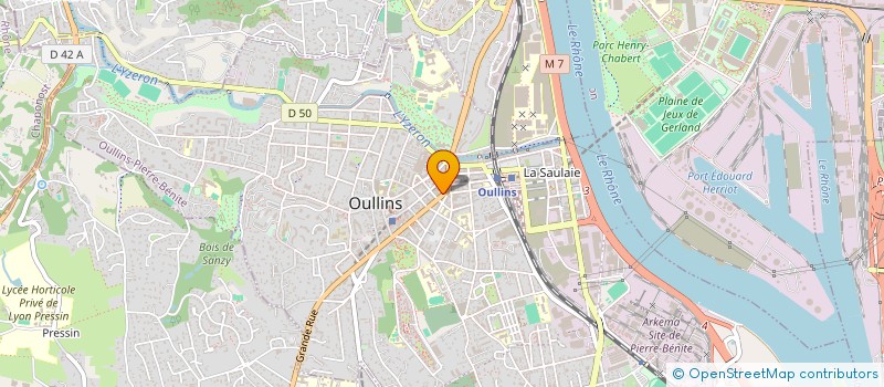 localisation de l'entreprise SCI 26 RUE DE LA PAIX  OULLINS-PIERRE-BENITE