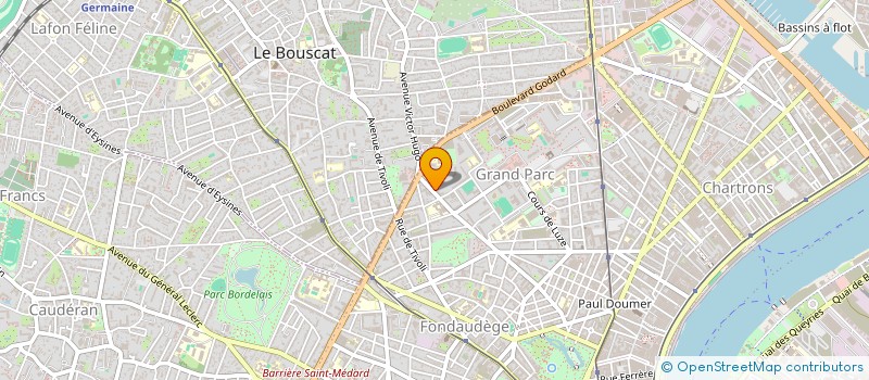 localisation de l'entreprise SCI 261 RUE MANDRON  BORDEAUX