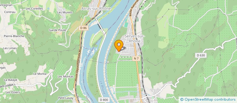 localisation de l'entreprise SCI 2632  SERVES-SUR-RHONE