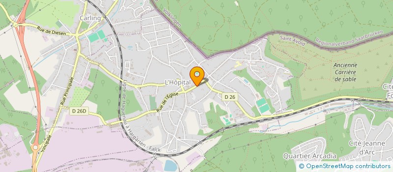 localisation de l'entreprise SCI 26A RUE FOCH  L'HOPITAL