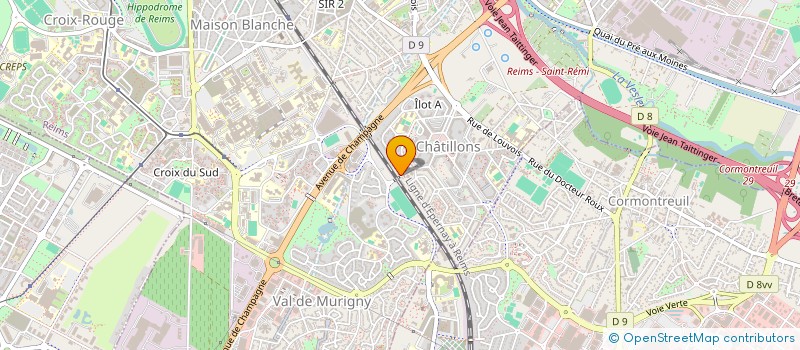 localisation de l'entreprise SCI 27 AVENUE CHANDON  REIMS