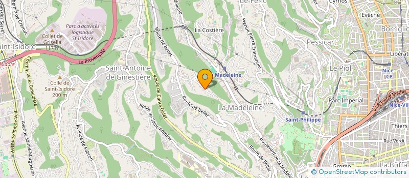 localisation de l'entreprise SCI 27 CHEMIN DES TREILLES à NICE