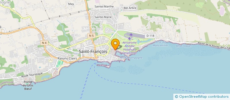 localisation de l'entreprise SCI 27 MAR-SF à SAINT-FRANCOIS