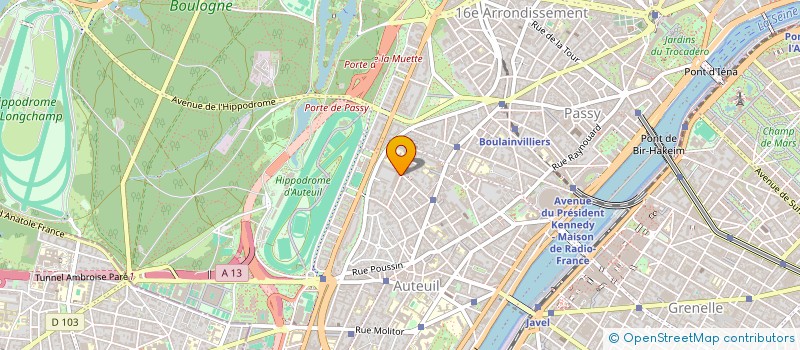 localisation de l'entreprise SCI 27 RUE DES MARCHANDS à BOULOGNE-BILLANCOURT