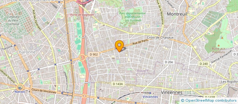 localisation de l'entreprise SCI 278 CAPELETTE à MONTREUIL