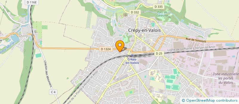 localisation de l'entreprise SCI 27B  CREPY-EN-VALOIS