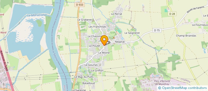 localisation de l'entreprise SCI 28 HENRI BARBUSSE  FAREINS