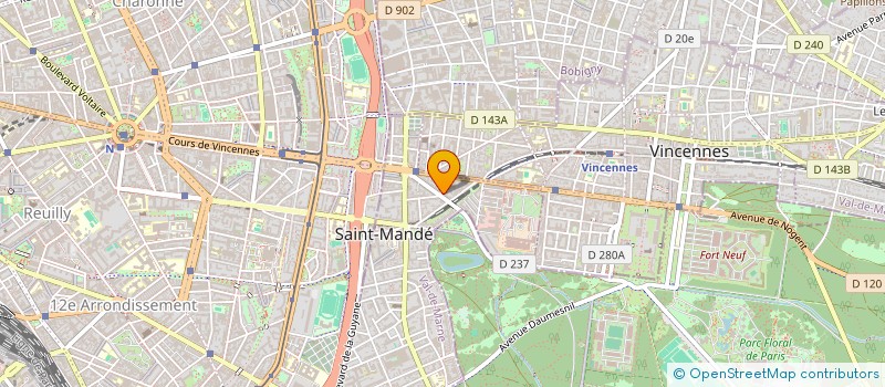 localisation de l'entreprise SCI 28 POISSY à SAINT-MANDE