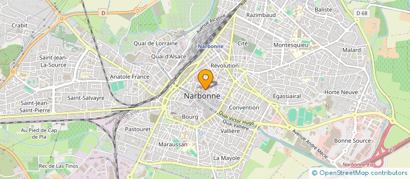 localisation de l'entreprise SCI 28 RUE DROITE  NARBONNE