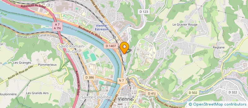 localisation de l'entreprise SCI 28 RUE FRANCISQUE BONNIER  VIENNE