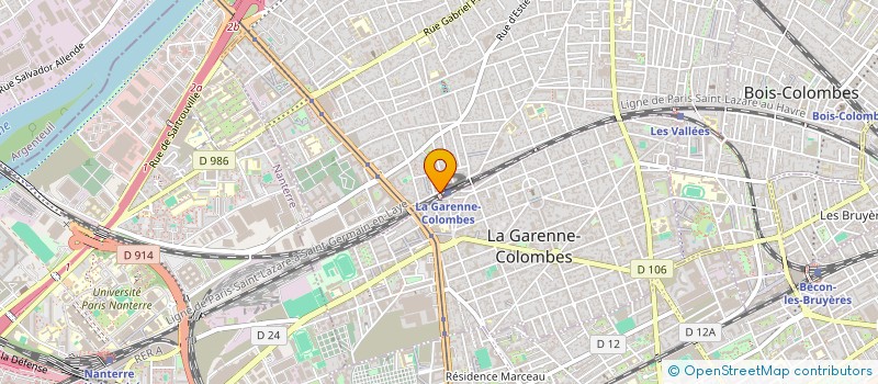 localisation de l'entreprise SCI 28 RUE PIERRE BROSSOLETTE  COLOMBES
