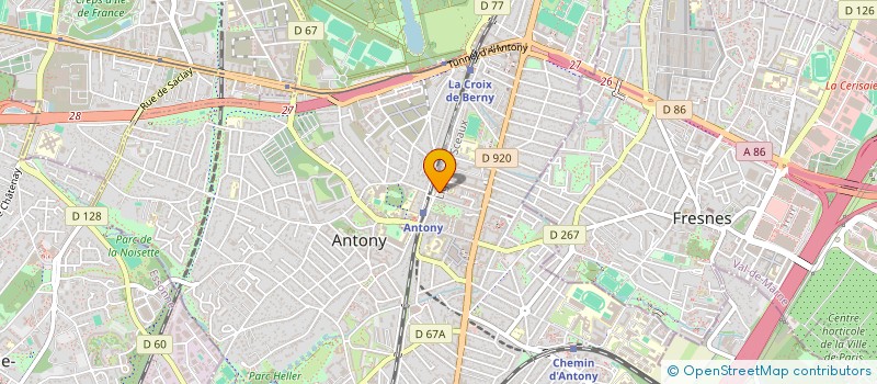 localisation de l'entreprise SCI 28 W1 à ANTONY