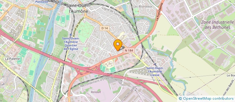 localisation de l'entreprise SCI 288M à SAINT-OUEN-L'AUMONE
