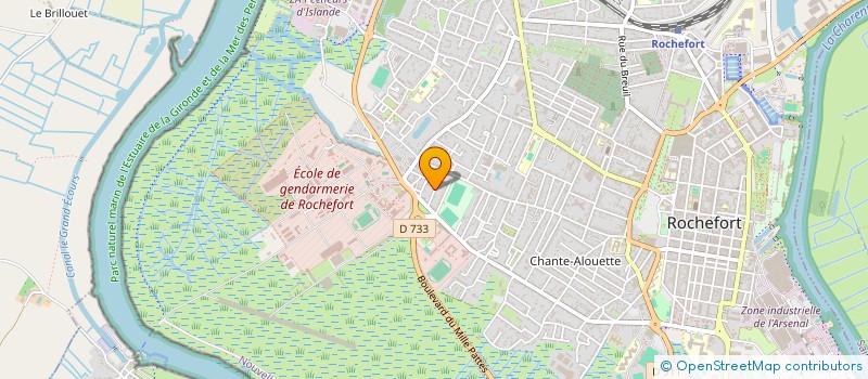 localisation de l'entreprise SCI 28BIS RUE JEAN JAURES  ROCHEFORT