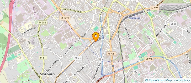 localisation de l'entreprise SCI 29 AVENUE DE LA MARNE  TOURCOING