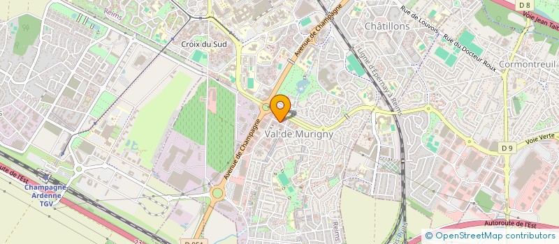 localisation de l'entreprise SCI 29 COMPIEGNE  REIMS