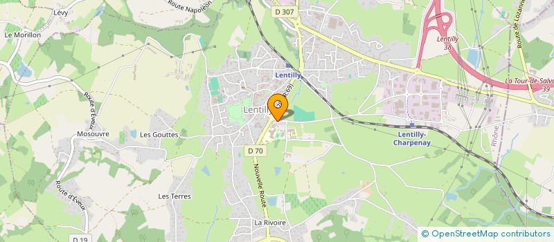 localisation de l'entreprise SCI 29 CREUZET  LENTILLY