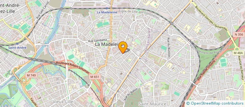 localisation de l'entreprise SCI 29 FLEURUS à LA MADELEINE