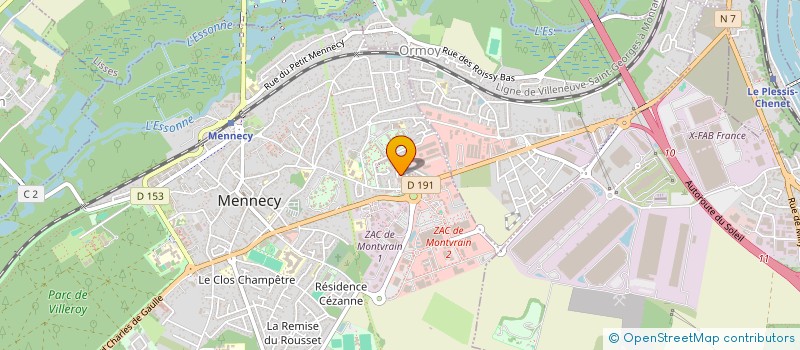 localisation de l'entreprise SCI 29 GRANDE RUE à MENNECY