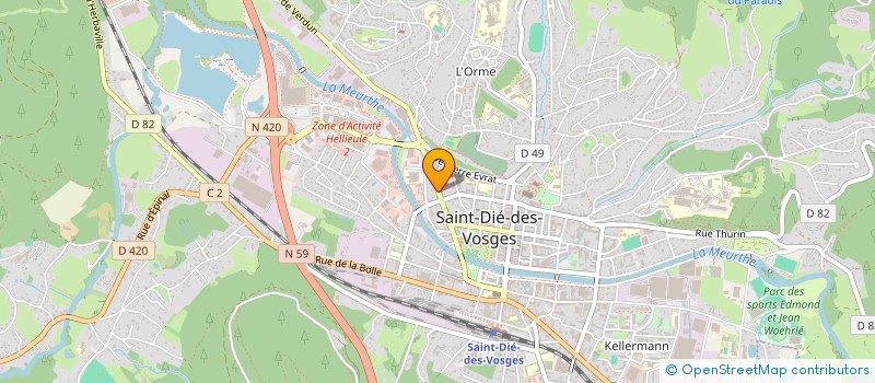 localisation de l'entreprise SCI 29-R3V  SAINT-DIE-DES-VOSGES