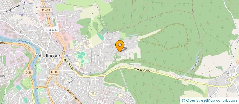 localisation de l'entreprise SCI 29 RUE DU CREPON  AUDINCOURT