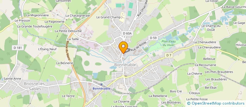localisation de l'entreprise SCI 29 RUE JOFFRE  BONNETABLE