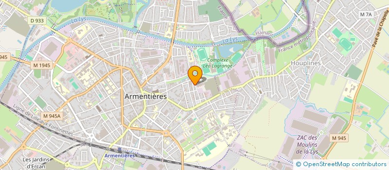 localisation de l'entreprise SCI 290 RUE DE L'ALMA  ARMENTIERES